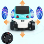 09 Future Musical & Light Stunt Car Toy – Blue - Image 3