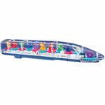 Transparent Gear Train Toy with Rotating Gears, Music & LED Lights - Image 3