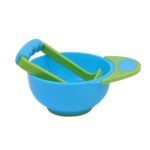 Baby Food Masher Bowl Full Colour - Blue - Image 4
