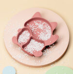 Silicone Weaning Plate Set for Babies - Pink - Image 2