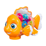 Transparent Gear Fish Toy with Music & LED Lights - Image 5