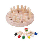 Wooden Color Match Memory Chess Board Game - Image 6