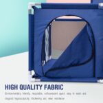 Baby Playpen with Basketball Hoop – Blue - Image 3