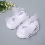 Baby Flower Shoes For Girls - White - Image 3
