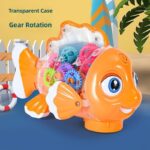 Transparent Gear Fish Toy with Music & LED Lights - Image 2