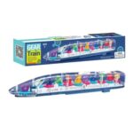 Transparent Gear Train Toy with Rotating Gears, Music & LED Lights