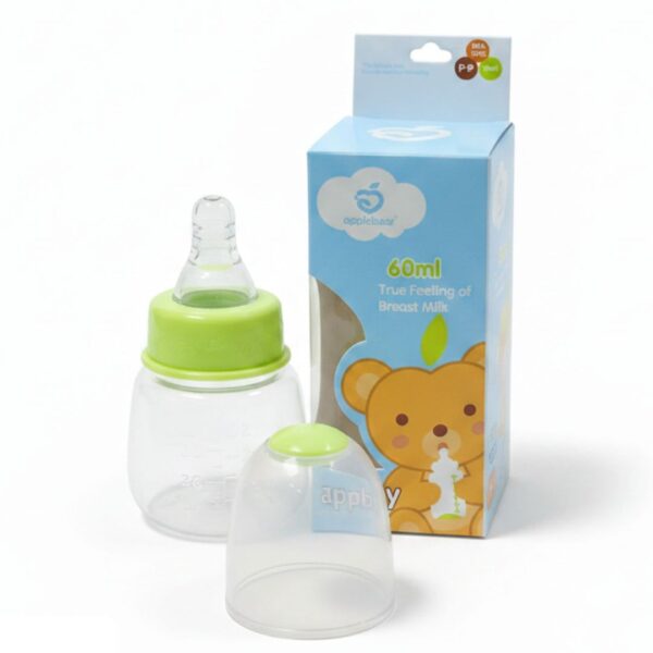 Applebear Plastic Feeding Bottle 60ml – Green