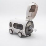Cool Cute Bus Kids Straw Water Bottle 500ml - White - Image 2