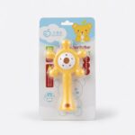 Baby Silicone Rattle Teether - Yellow - Image 2