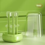 Baby Oral Care Silicone Toothbrush 3pcs - Green - Image 3