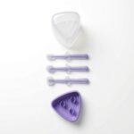 Baby Oral Care Silicone Toothbrush 3pcs - Purple - Image 3