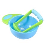Baby Food Masher Bowl Full Colour - Blue