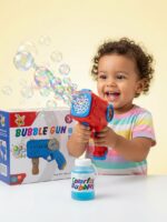 Automatic Electric Bubble Gun Toy – Red - Image 2