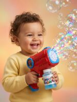 Automatic Electric Bubble Gun Toy – Red - Image 6