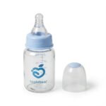 Applebear Glass Feeding Bottle 120ml – Blue - Image 2