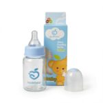 Applebear Glass Feeding Bottle 120ml – Blue