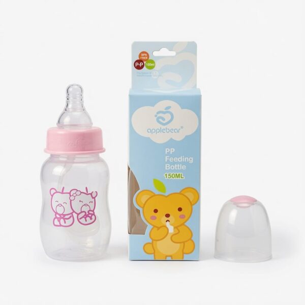 Applebear Plastic Feeding Bottle 150ml – Pink