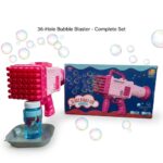 36 Hole Electric Bubble Gun  Machine - Pink - Image 4