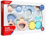 Huanger Baby Rattles & Teether Toy Set 6pcs - Image 5