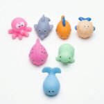 PVC Cute Animal Baby Bath Toy -6pcs