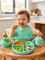 BPA Free Baby Silicone Feeding Set 8pcs – Paste - Image 3