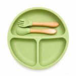 Food Grade Silicone Dining Plate - Green