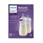 Philips Avent Natural Response Baby Feeding Bottle Wide Neck PP 3m+ 330ml Twin Bottle Pack - Image 2