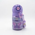 Momeasy Baby Water Bottle With Straw 360ml - Purple - Image 2