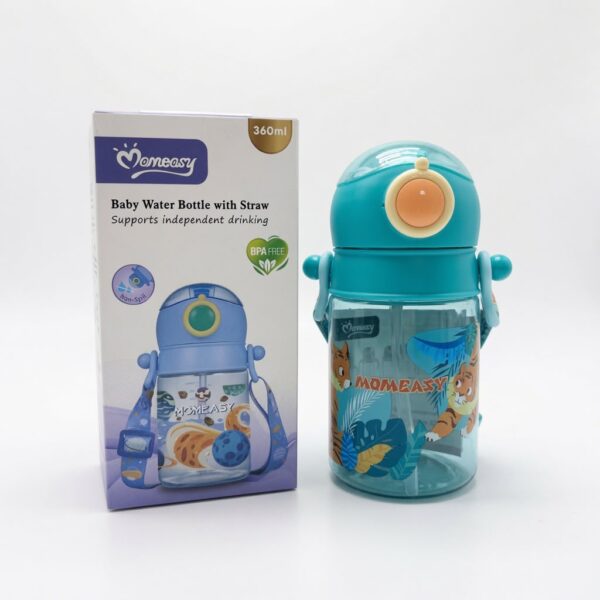 Momeasy Baby Water Bottle With Straw 360ml - Green