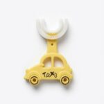 Taxi U-Shaped Soft Silicone Baby Toothbrush – Yellow