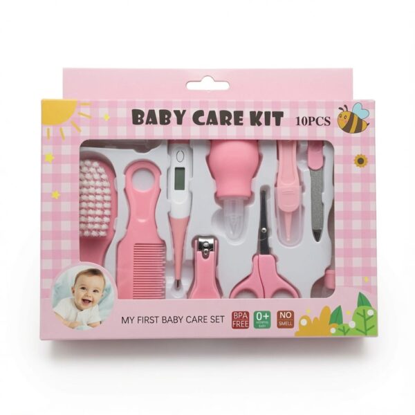 Baby Health Care Kit Set 10pcs – Pink