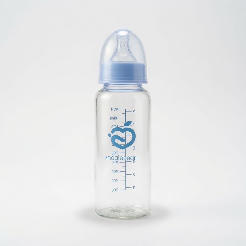 WhatsApp Image 2026-07-08 at 5.17.46 AM Applebear Glass Feeding Bottle 200ml - Blue - Image 1