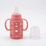 Minitree Glass Feeding Bottle 120ml – Red