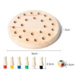 Wooden Color Match Memory Chess Board Game - Image 2