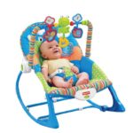 Tiibaby Musical Rocking Chair With Toy Bar & Vibration - Blue - Image 3
