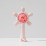 Baby Silicone Rattle Teether - Pink - Image 2