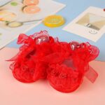 Baby Flower Shoes For Girls - Red