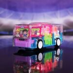 Transparent Gear Bus Toy With Lights & Music