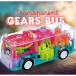 Transparent Gear Bus Toy With Lights & Music - Image 2