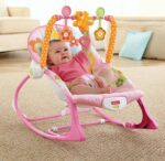 Tiibaby Musical Rocking Chair With Toy Bar & Vibration - Pink