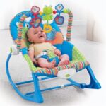 Tiibaby Musical Rocking Chair With Toy Bar & Vibration - Blue - Image 4