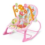 Tiibaby Musical Rocking Chair With Toy Bar & Vibration - Pink - Image 3