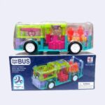 Transparent Gear Bus Toy With Lights & Music - Image 3
