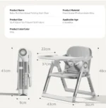 DoDohani Baby Multifunctional Folding High Chair - Image 16