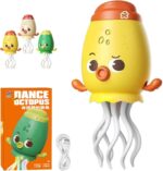 Rechargeable Dancing Octopus Toy With Music & LED Lights - Yellow - Image 5
