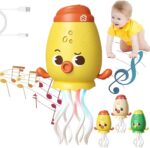 Rechargeable Dancing Octopus Toy With Music & LED Lights - Yellow - Image 6
