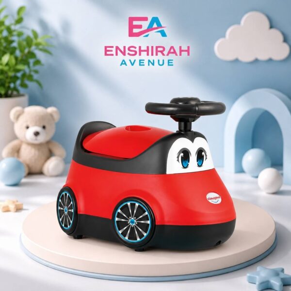 Baby Smile Car Potty Pot - Red