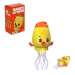 Rechargeable Dancing Octopus Toy With Music & LED Lights - Yellow - Image 7