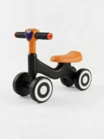 Kids 4 Wheel Balance Bike - Orange - Image 3