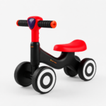 Kids 4 Wheel Balance Bike - Red